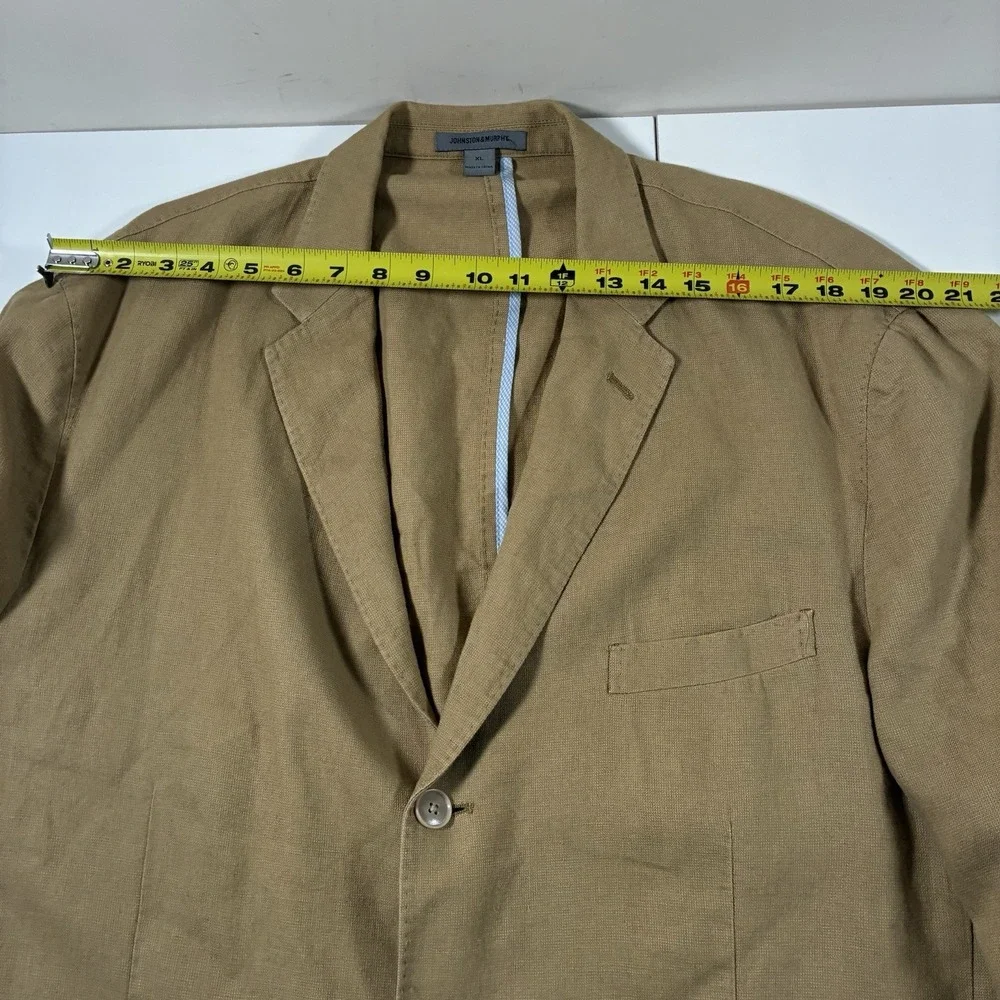 Johnston & Murphy Blazer XL 52 Linen Blend Unstructured Chore Barn Coat‎